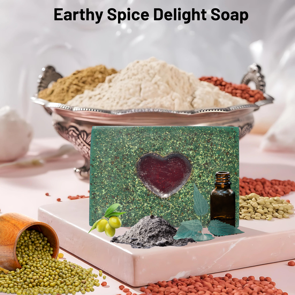 Earthy Spice Delight soap_Vk Varieties_ gram flour soap