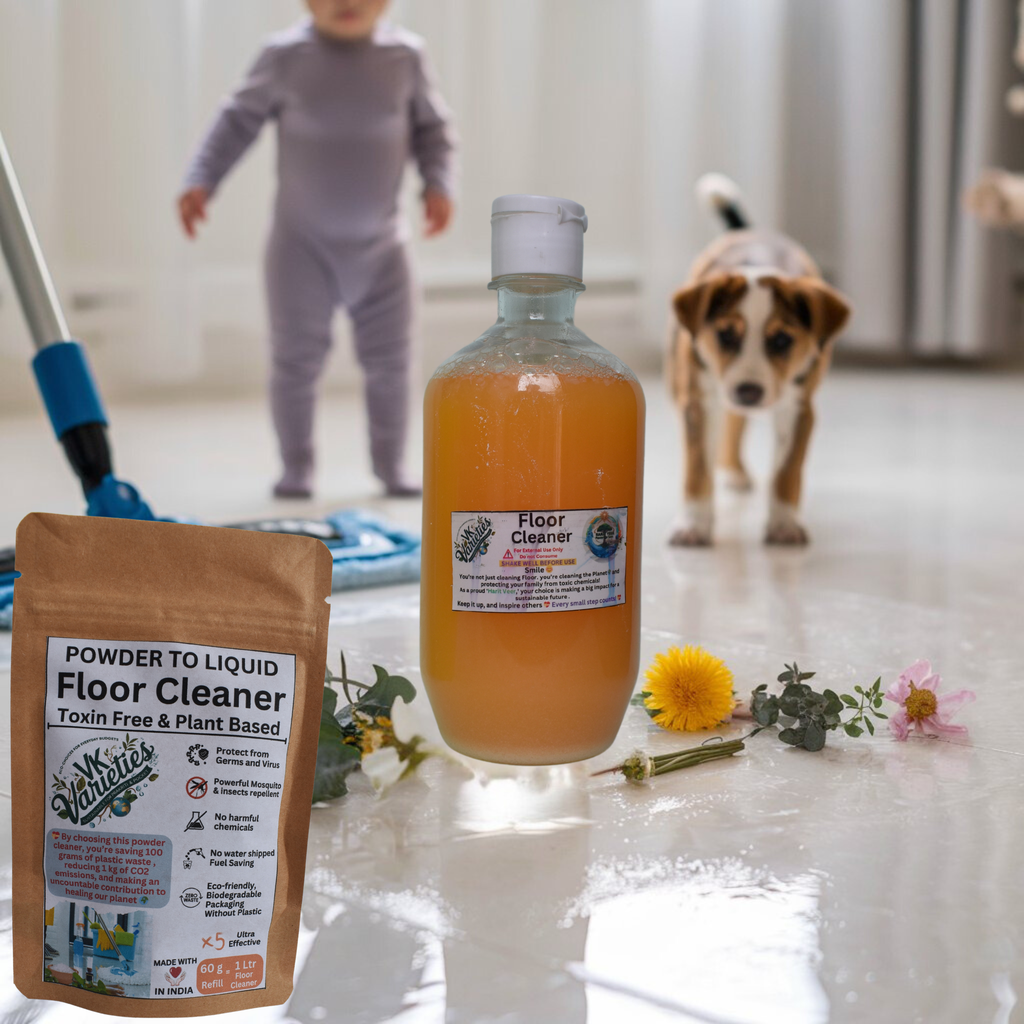 Eco-friendly floor cleaner VK Varieties_ Zero waste floor cleaner