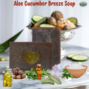 Aloe Cucumber Breeze Soap_VK Varieties_Handmade Herbal artisan Soap