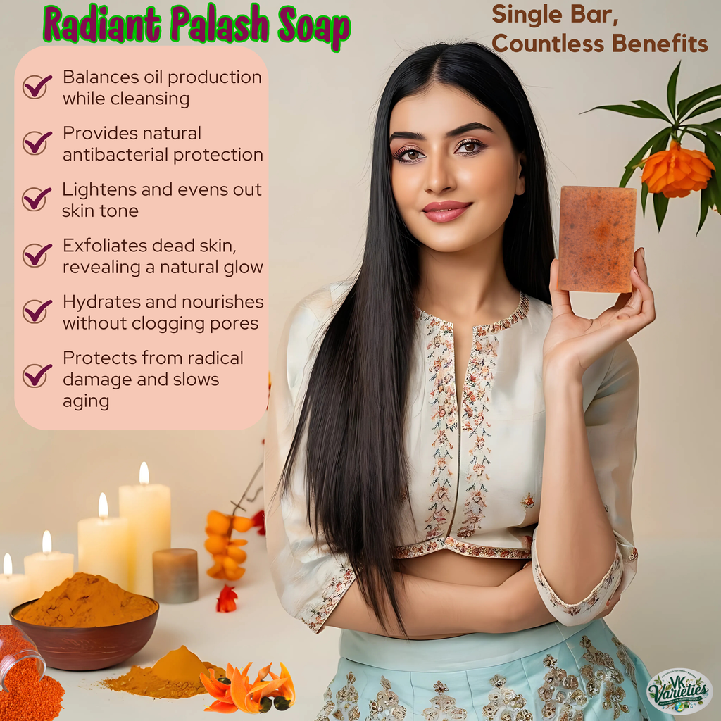 Radiant Palash Soap_VK Varieties_Natural Radiant Skin Soap