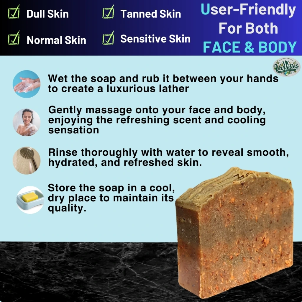 Radiant Palash Soap_VK Varieties_Saffron and Cinnamon Soap.webp