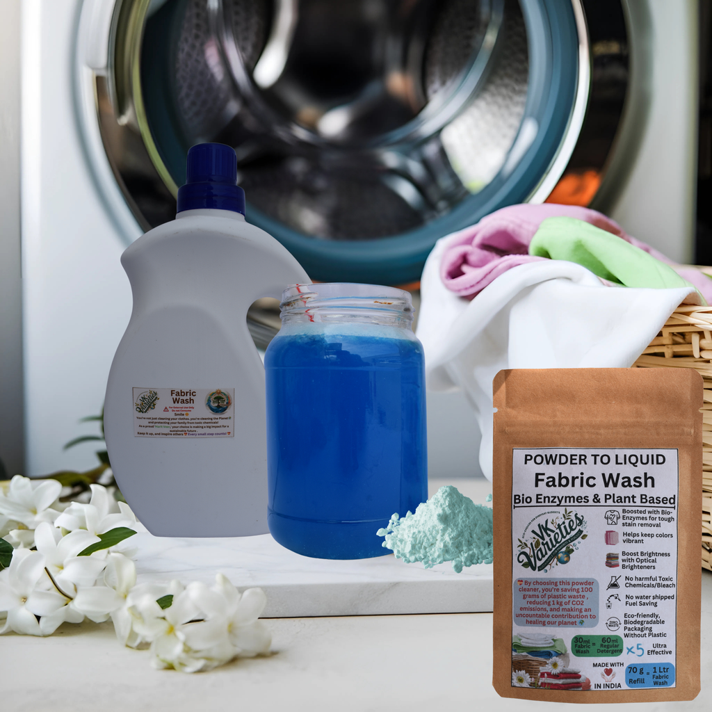 Fabric Wash - Non Toxic & Eco Friendly Premix Powder to Non Toxic Laundry Detergent